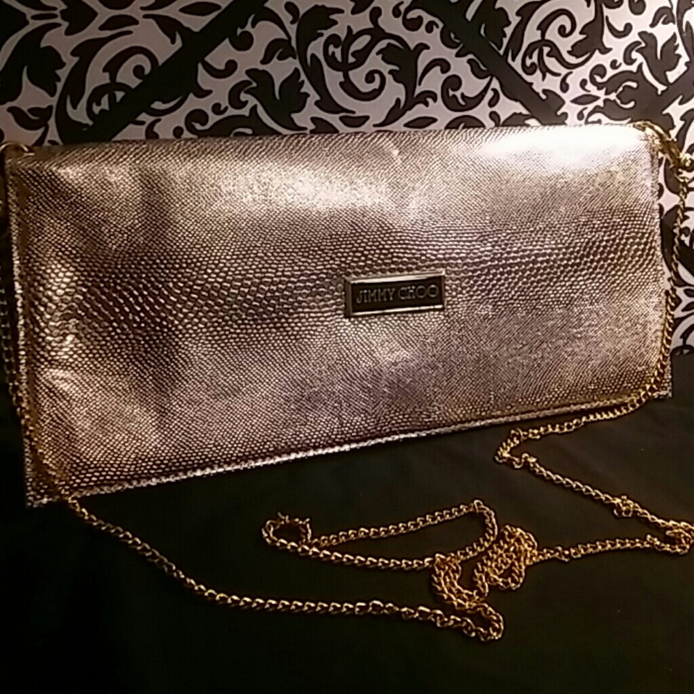 Jimmy Choo Goldtone Crossbody